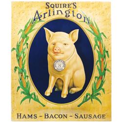 Squire's Arlington Embossed Tin Sign