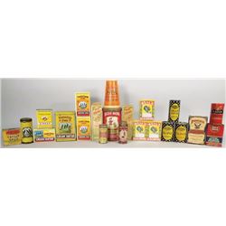 Collection of Country Store Spice Boxes and Tins