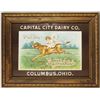 Image 1 : Capital City Dairy Co. Embossed Cardboard Sign