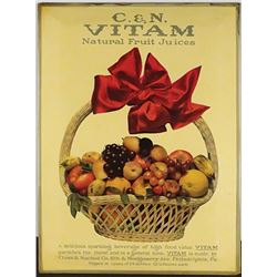 C & N Vitam Celluloid Advertising Sign