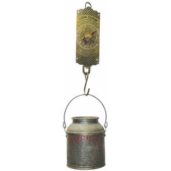 Purina Pail and Cow Chow Hanging Scale