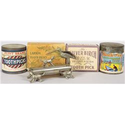 Collection of Toothpick Related Items