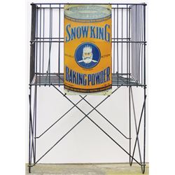 Snow King Baking Powder Grocery Display Basket