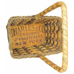 Charles & Co. Grocers Woven Shopping Basket