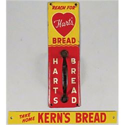 Harts Bread Door Pull and Kern's Bread Strip Sign