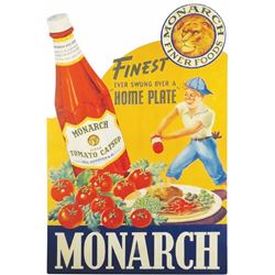 Monarch Die Cut cardboard Window Display Sign