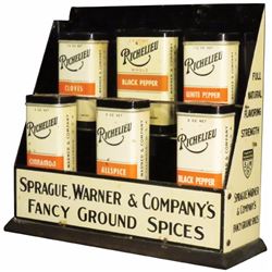 Sprague, Warner & Company's Tin Spice Display