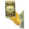 Image 1 : White House Coffee Diet Cut Tin Flange Sign