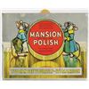 Image 1 : Mansion Polish Tin Litho Sign