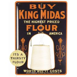 King Midas Flour Die Cut Tin String Holder