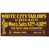 Image 1 : White City Tailors Tin Flange Sign