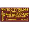 Image 2 : White City Tailors Tin Flange Sign