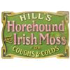 Image 1 : Hill's Horehound Embossed Die Cut Tin Sign
