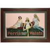 Image 2 : Rare Ferris "Good Sense Corset" Die Cut Tin Sign
