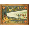 Image 1 : The Progress Knitting Mills Embossed Tin Sign
