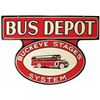 Image 2 : Bus Depot "Buckeye Stage" System Porcelain Sign