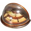 Image 1 : King Collar Button Curved Glass Showcase