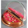Image 2 : Half Moon Curved Glass Collar Button Case