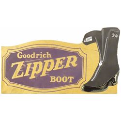 Goodrich Zipper Boot Die Cut Cardboard Sign