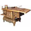 Image 1 : Child's / Doll Cast Iron Copper Flashed Cook Stove