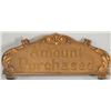 Image 1 : Copper "Amount Purchased" Register Top Sign
