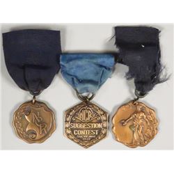 Three National Cash Register Co. Award Medals