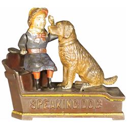 Barking Dog Cast Iron Mechanical Bank