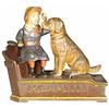 Image 1 : Barking Dog Cast Iron Mechanical Bank