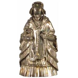 White Metal Figural Bell