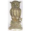 Image 1 : Hubley Cast Iron Owl on a Stump Doorstop