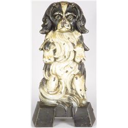 Cast Iron Japanese Spaniel Doorstop