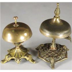 Two Brass Store Bells