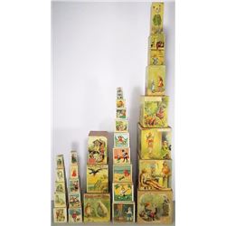 Collection of Childrens Stacking Picture Boxes