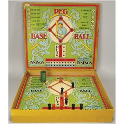 Peg Baseball Game by Parker Bros.