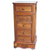 Image 1 : 5 Drawer Marble Top Nightstand