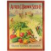 Image 1 : Alfred J. Brown Seed Co. Paper Sign