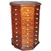 Image 1 : Oak Hexagon Hardware Store Bolt Cabinet