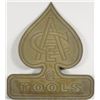 Image 1 : Embossed Brass "Tool" Building Sign