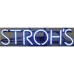 Stroh's Beer Neon Sign