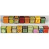 Image 1 : Collection of 17 Early Typewriter Ribbon Tins