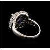 Image 3 : 14KT White Gold 2.25 ctw Tanzanite and Diamond Ring
