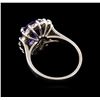 Image 3 : 2.85 ctw Tanzanite and Diamond Ring - 14KT White Gold