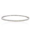 Image 1 : 14KT White Gold 1.01 ctw Diamond Bangle Bracelet