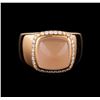 Image 2 : Fred of Paris Pain De Sucre Rose Quartz and Diamond Ring - 18KT Pink Gold