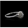 Image 1 : 14KT White Gold 0.10 ctw Diamond Ring