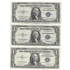 Image 1 : 1935 Choice Uncirculated $1 Silver Certificate Currency Lot of 3