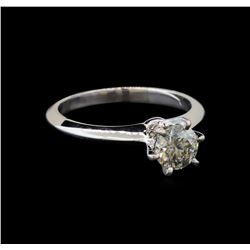 14KT White Gold 0.75 ctw Round Cut Diamond Solitaire Ring