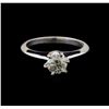 Image 2 : 14KT White Gold 0.75 ctw Round Cut Diamond Solitaire Ring
