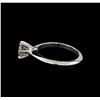 Image 3 : 14KT White Gold 0.75 ctw Round Cut Diamond Solitaire Ring