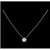 Image 2 : 14KT White Gold 2.10 ctw Diamond Pendant With Chain